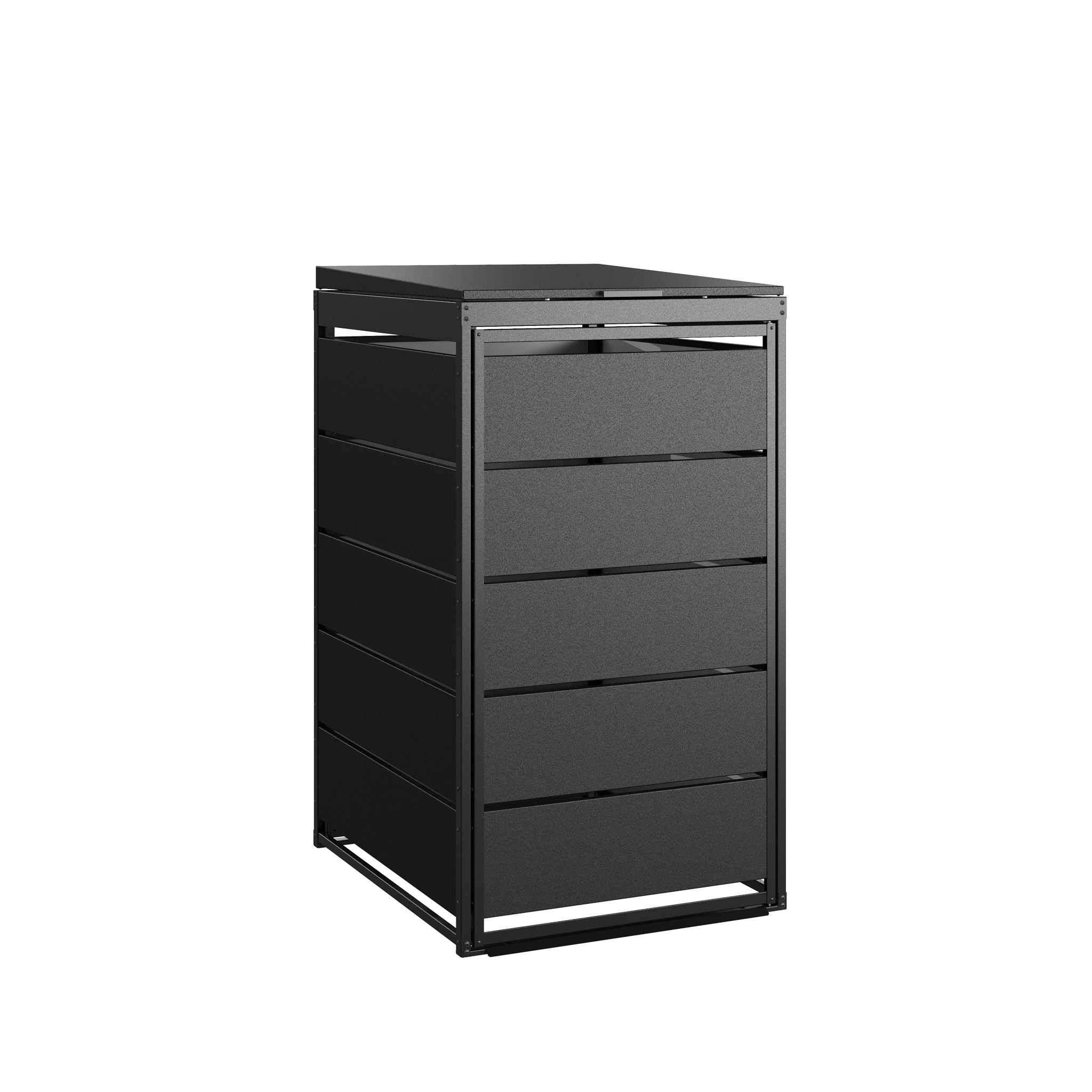 Zabudowa śmietnikowa CLASSIC- 240L - 1 moduł - czarny