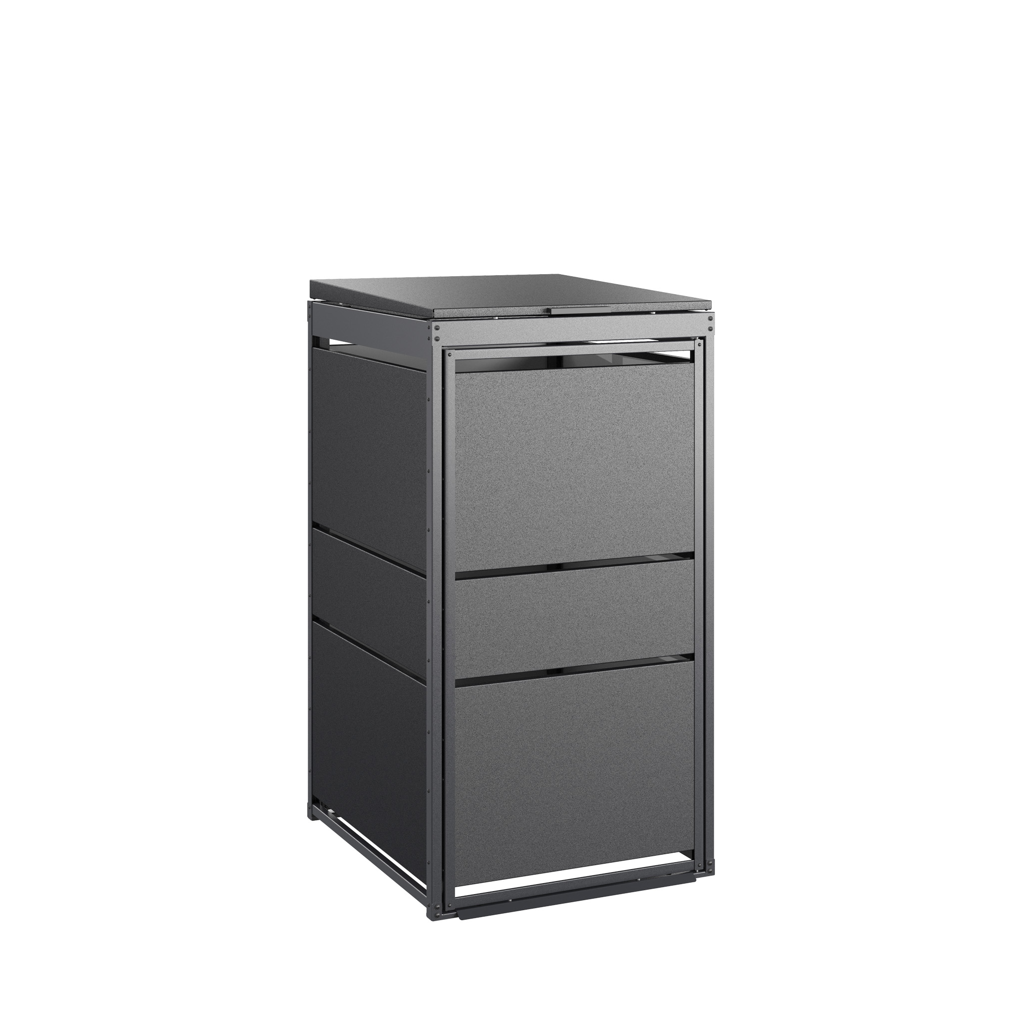Zabudowa Śmietnikowa MODERN - 120L - 1 moduł - antracyt