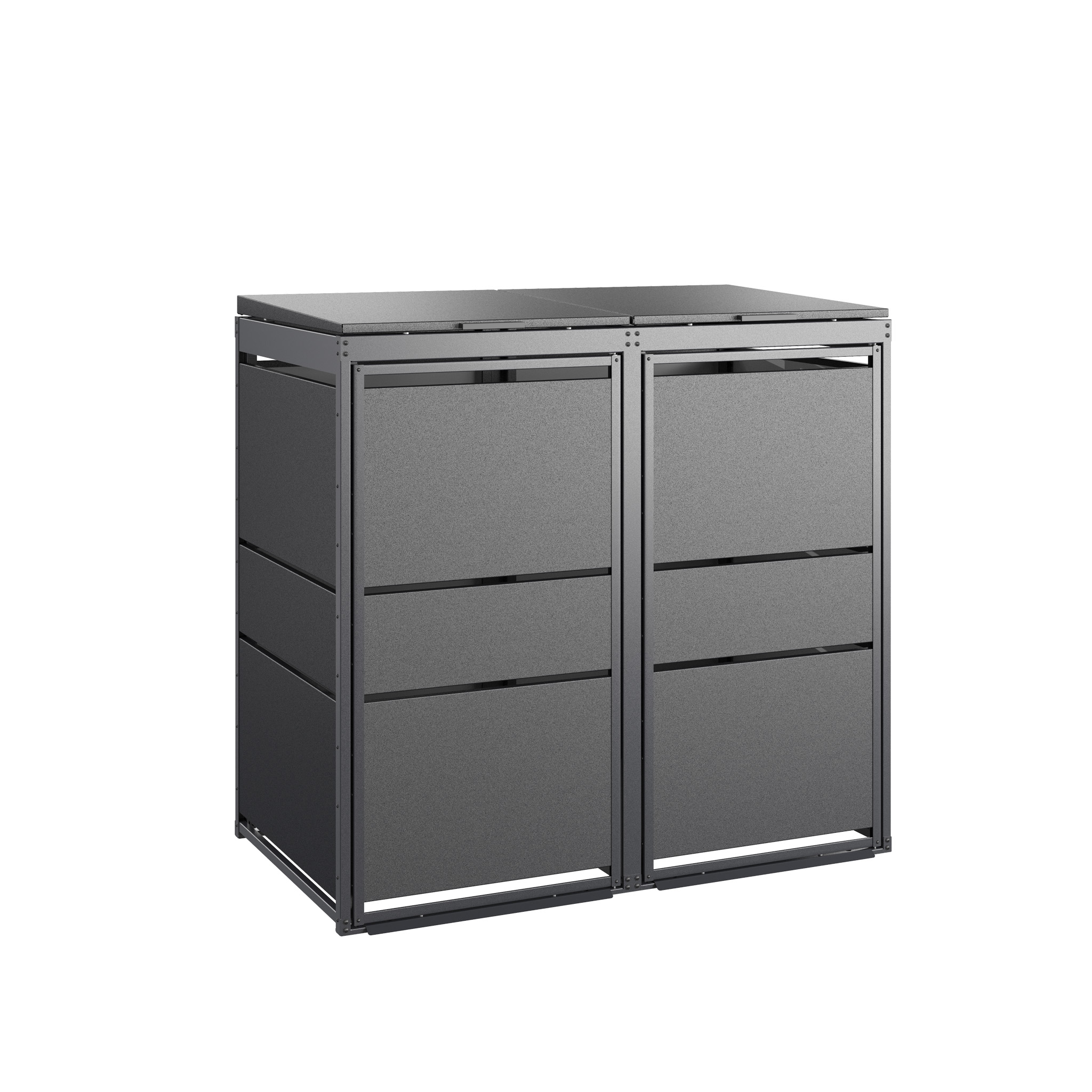 Zabudowa Śmietnikowa MODERN - 120L - 2 moduły - antracyt