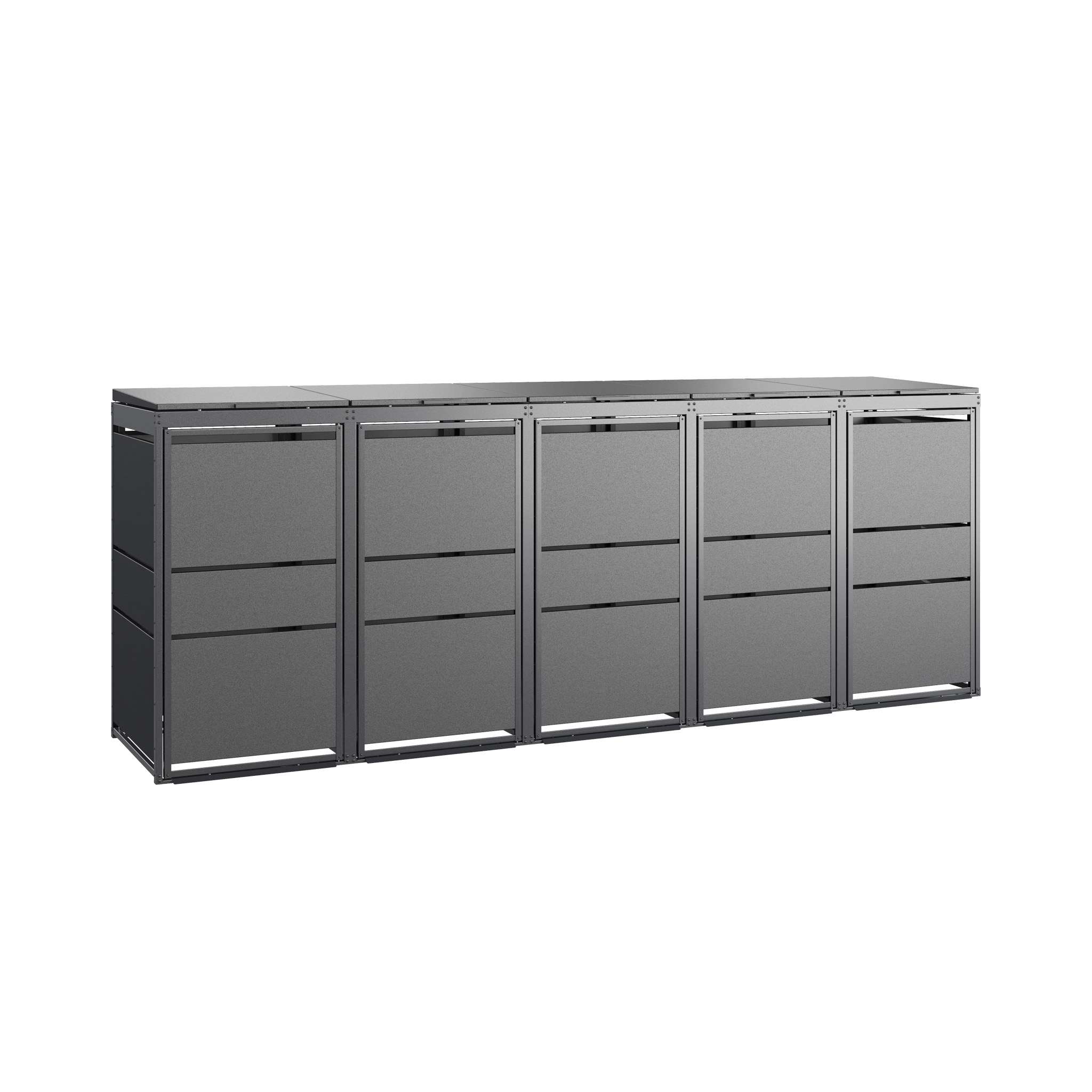 Zabudowa Śmietnikowa MODERN - 120L - 5 modułów - antracyt