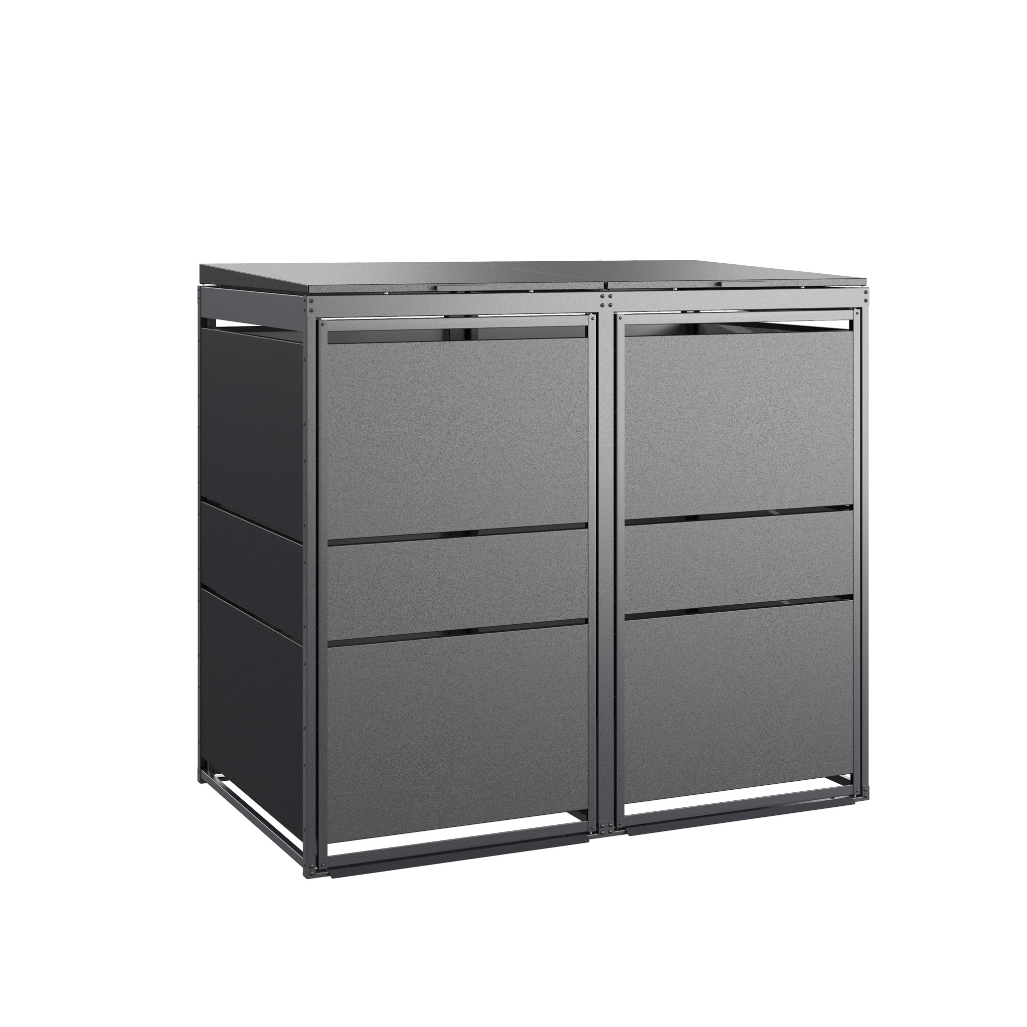 Zabudowa Śmietnikowa MODERN – 240L – 2 moduły – antracyt