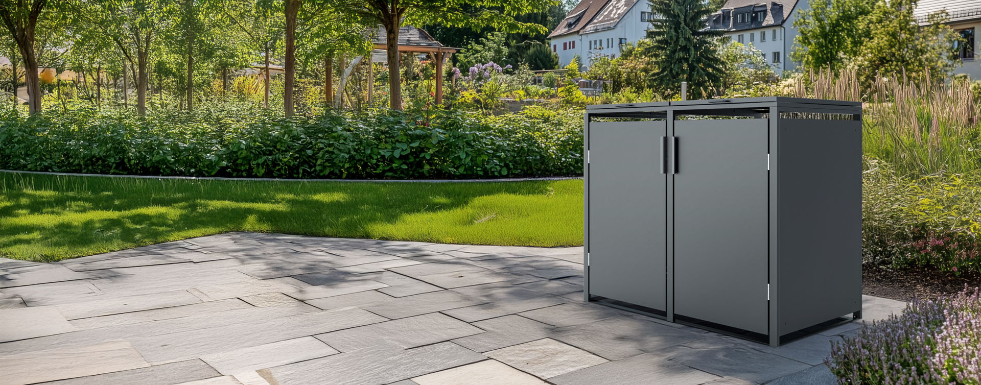 Zabudowa koszy na śmieci sklep